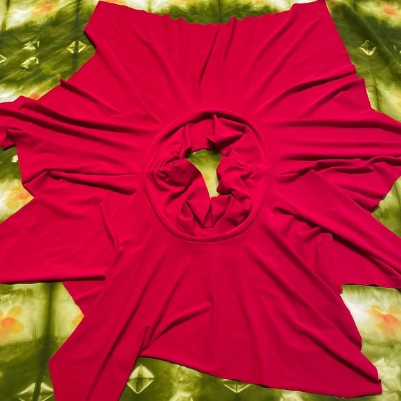 Topping red asymmetrical skirt - Picture 6 of 6